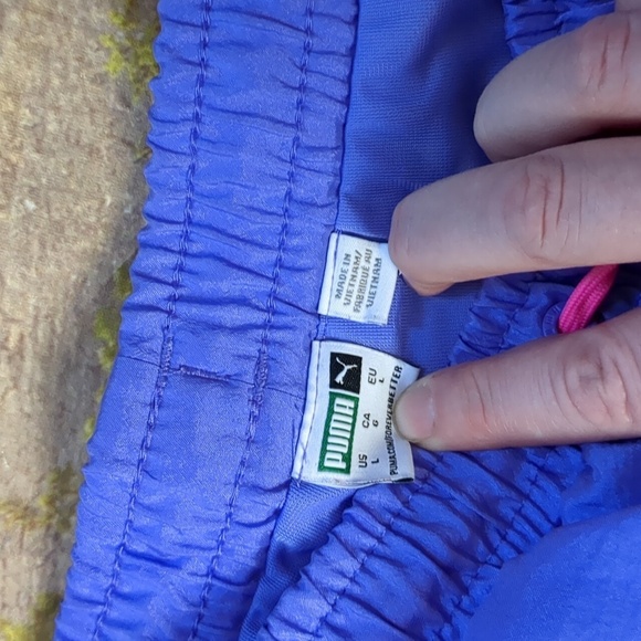 PUMA retro color block track pant joggers size large - Picture 4 of 9